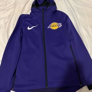 Nike Purple and Black Los Angeles Lakers Full-Zip Hoodie
